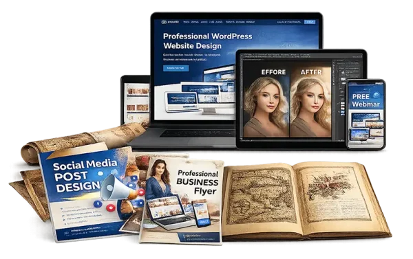 Creative design services mockup