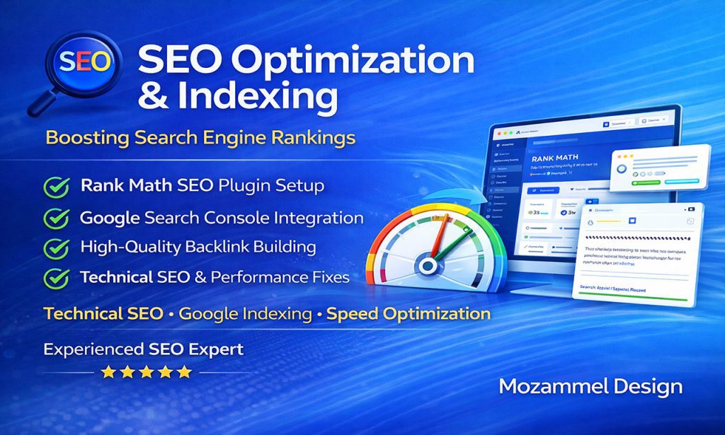 Professional SEO Optimization Project Service by Mozammel Design 2026