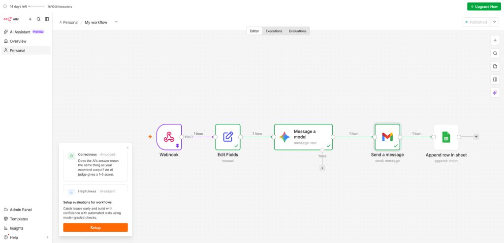 WordPress AI Lead Automation n8n Workflow by Mozammel Design